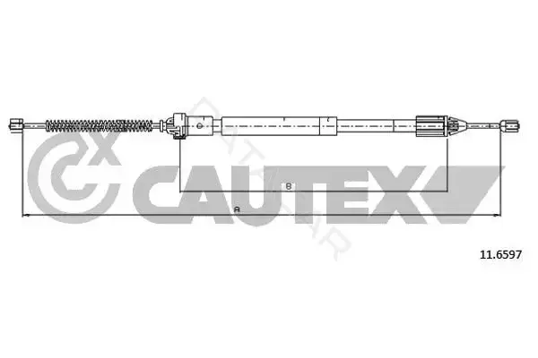 Трос ручника CAUTEX 028367