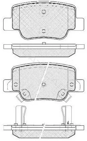 Тормозные колодки SB NAGAMOCHI BP21842