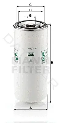 Масляный фильтр MANN W13145/1