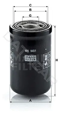 Фильтр масляный акпп MANN WH945/1