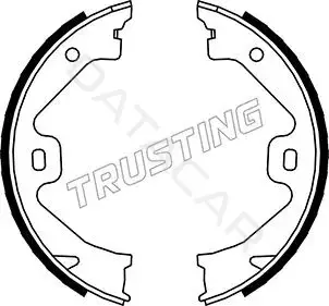 Колодки ручника TRUSTING 092.307