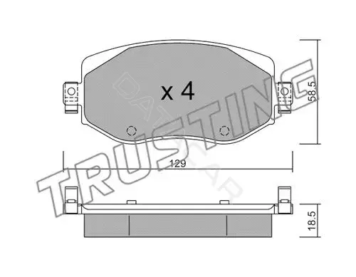 Тормозные колодки TRUSTING 1110.0