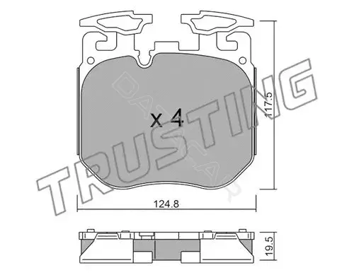 Тормозные колодки TRUSTING 1147.0