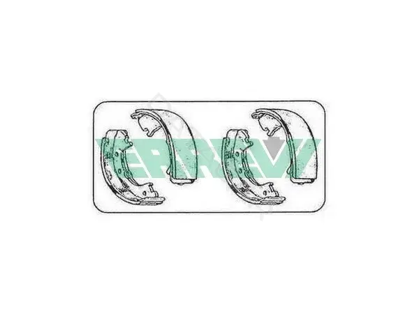 Барабанные колодки ERREVI 711884