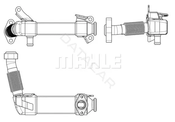 Клапан ЕГР KNECHT/MAHLE CE17000P