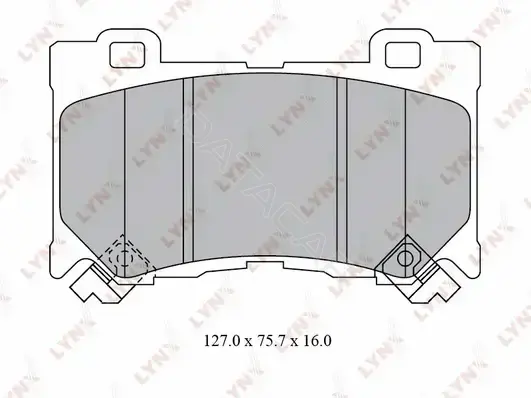 Тормозные колодки LYNXAUTO BD-5742