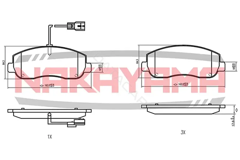 Тормозные колодки NAKAYAMA HP8533NY