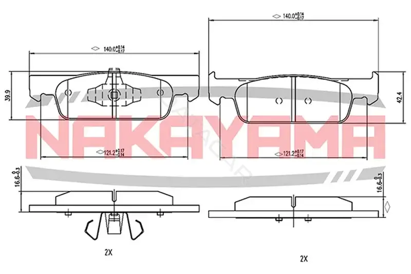 Тормозные колодки NAKAYAMA HP8536NY