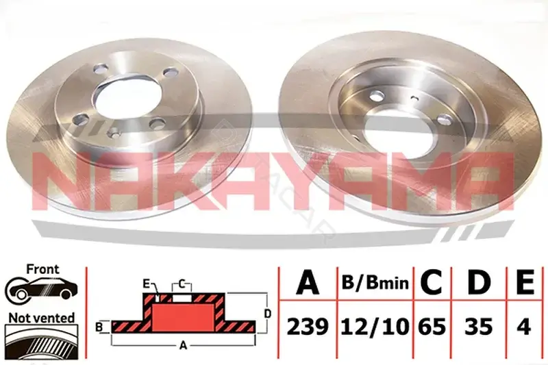 Тормозные диски NAKAYAMA Q4167
