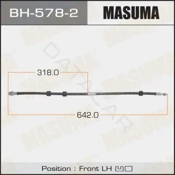 Тормозные шланги MASUMA BH-578-2