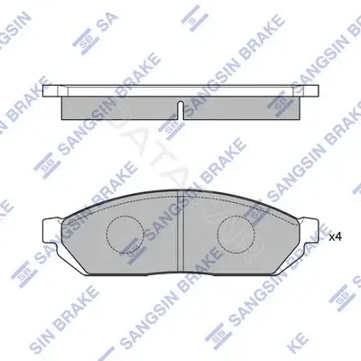 Тормозные колодки Hi-Q SP1059