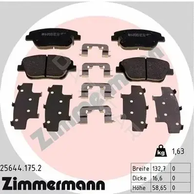Тормозные колодки ZIMMERMANN 25644.175.2