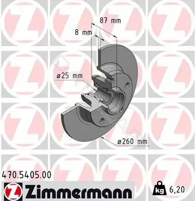 Тормозные диски ZIMMERMANN 470.5405.00