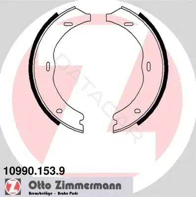 Колодки ручника ZIMMERMANN 10990.153.9