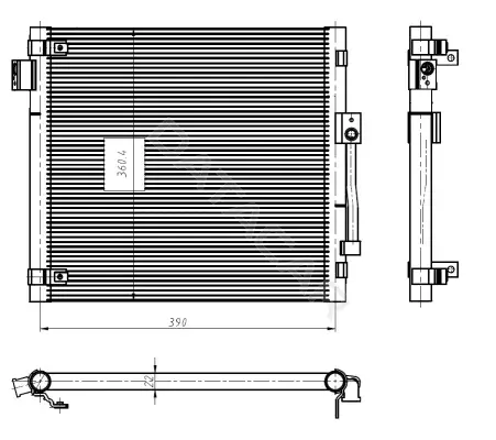 Радиатор кондиционера NRF 350447