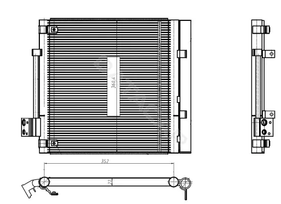Радиатор кондиционера NRF 350448