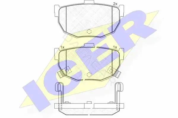 Тормозные колодки ICER 181144