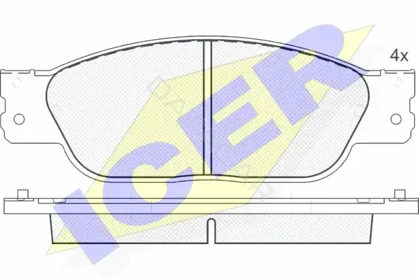 Тормозные колодки ICER 181545