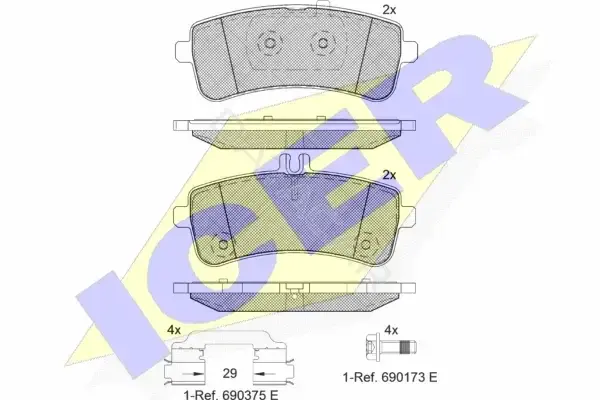 Тормозные колодки ICER 182145-202