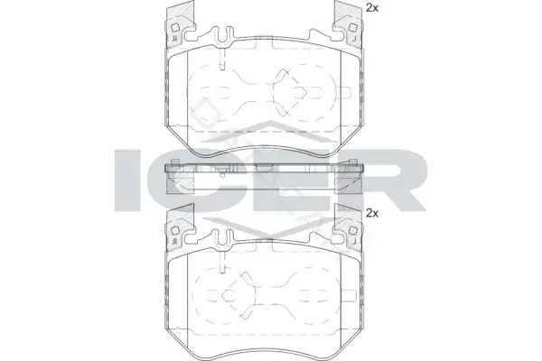 Тормозные колодки ICER 182439