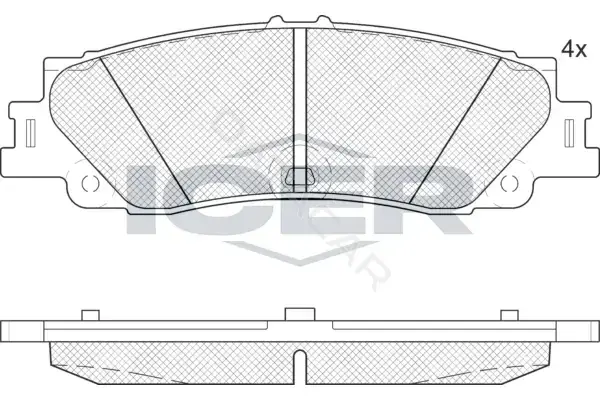Тормозные колодки ICER 182443
