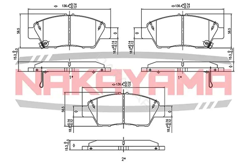 Тормозные колодки NAKAYAMA HP8592NY