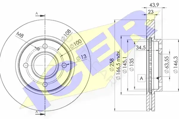 Тормозные диски ICER 78BD5636-2
