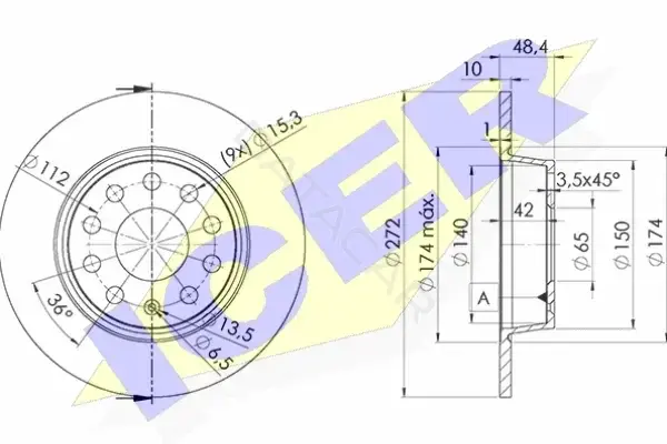 Тормозные диски ICER 78BD5637-2