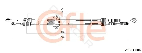 Трос КПП COFLE/TELCO 92.2CB.FO006