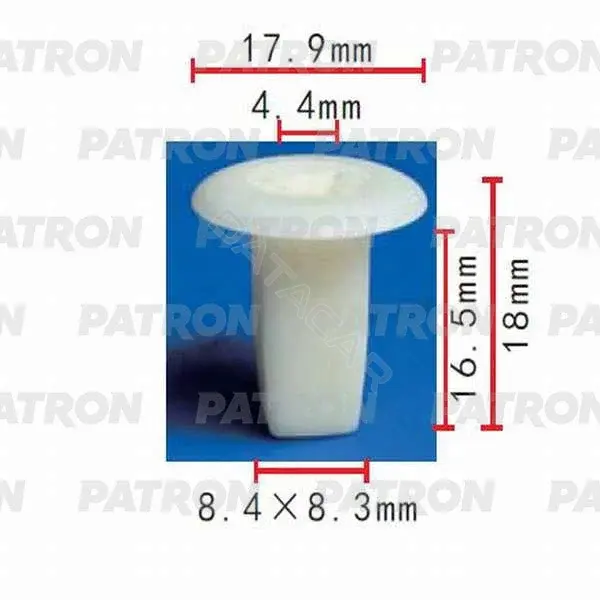 Клипсы, фиксаторы, зажимы PATRON P37-0479