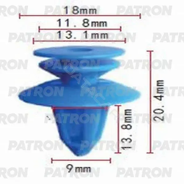 Клипсы, фиксаторы, зажимы PATRON P37-0903