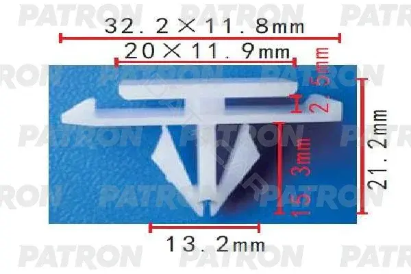 Клипсы, фиксаторы, зажимы PATRON P37-1700