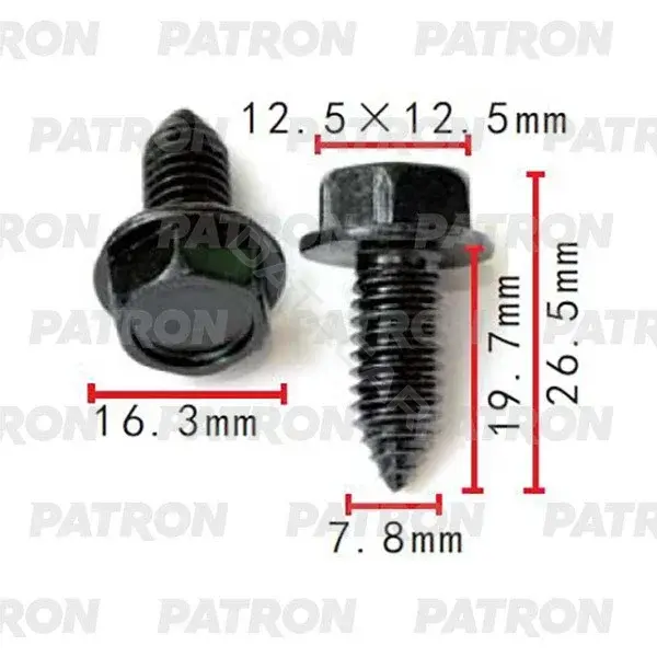 Клипсы, фиксаторы, зажимы PATRON P37-2251