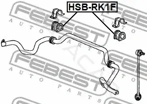 Втулки стабилизатора FEBEST HSB-RK1F