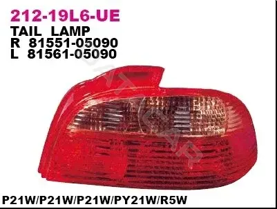 Задние фонари DEPO 212-19L6R-UE
