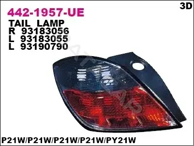 Задние фонари DEPO 442-1957L-UE