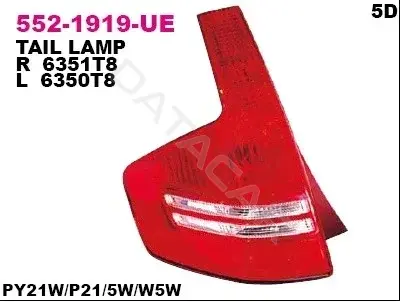 Задние фонари DEPO 552-1919L-UE