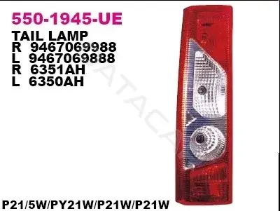 Задние фонари DEPO 550-1945L-UE