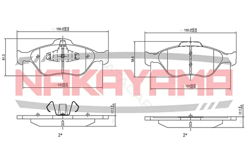 Тормозные колодки NAKAYAMA HP8190NY