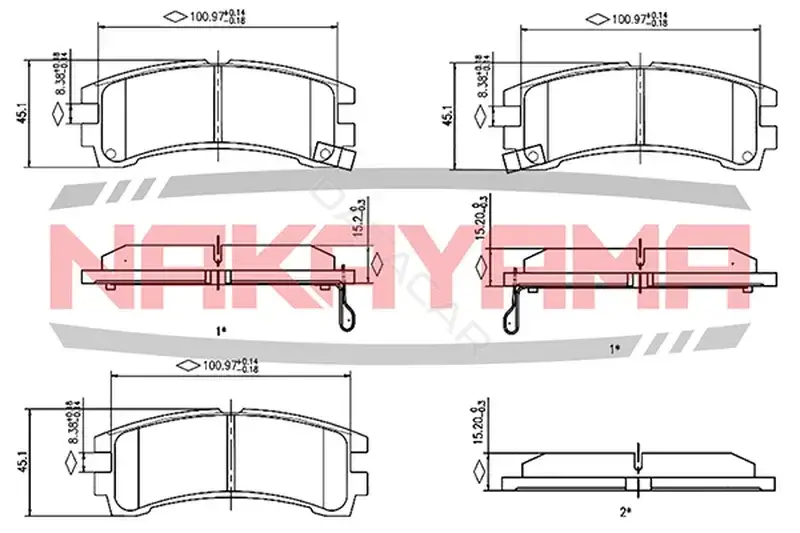 Тормозные колодки NAKAYAMA HP8324NY
