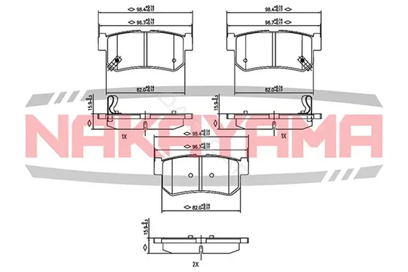Тормозные колодки NAKAYAMA HP8484NY