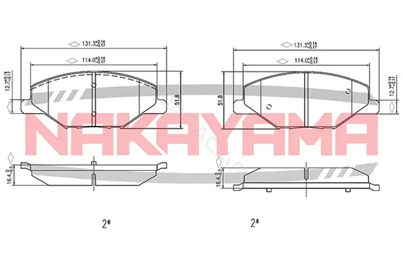Тормозные колодки NAKAYAMA HP8491NY