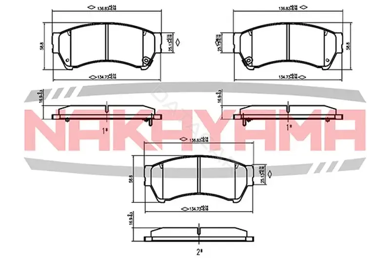 Тормозные колодки NAKAYAMA HP8495NY
