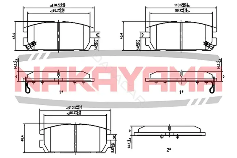 Тормозные колодки NAKAYAMA HP8497NY