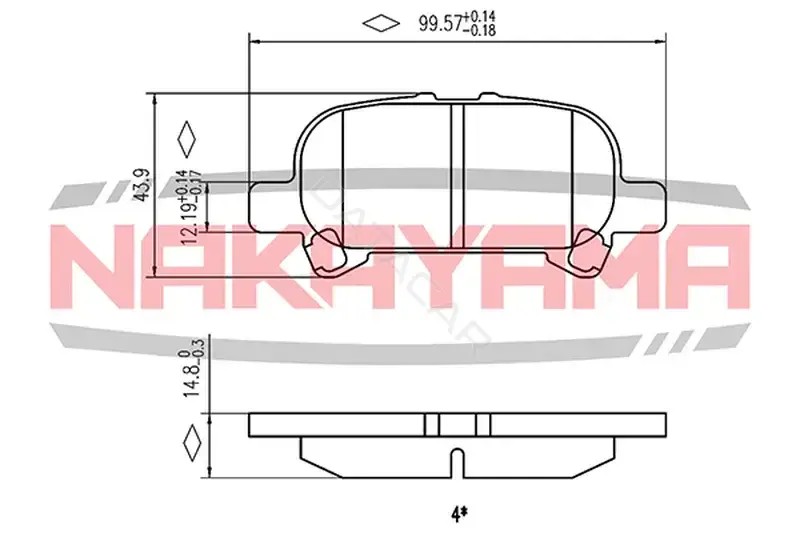 Тормозные колодки NAKAYAMA HP8504NY