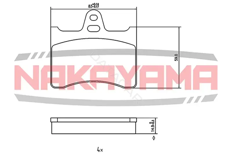 Тормозные колодки NAKAYAMA HP8559NY
