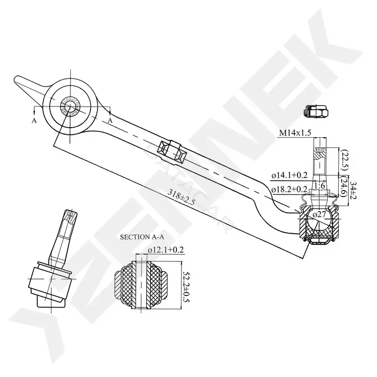 Рычаги ZENNEK DCA0030