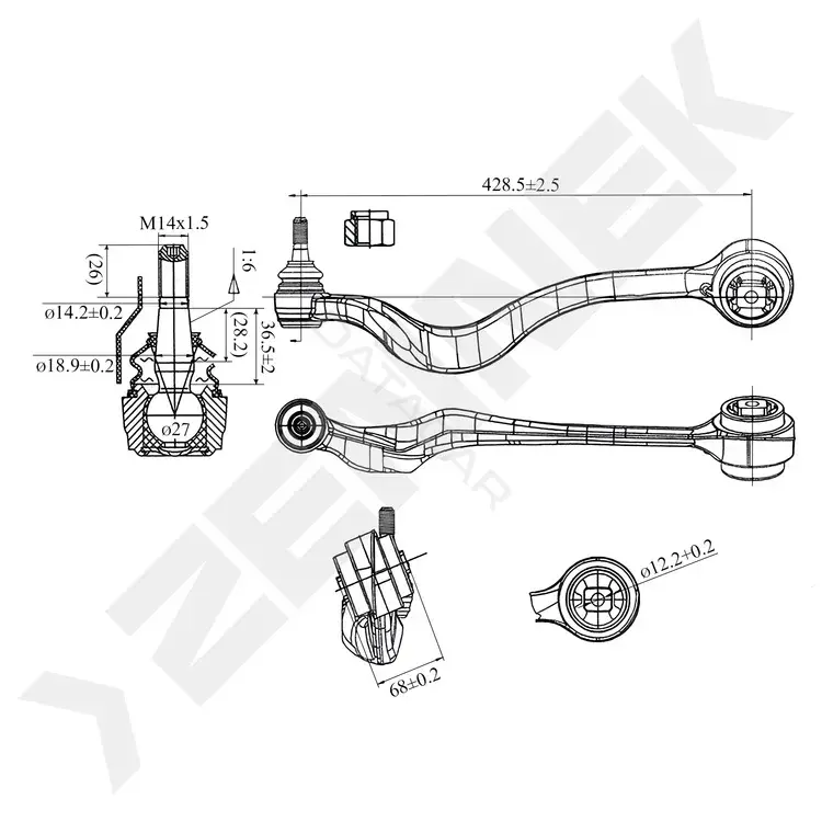 Рычаги ZENNEK DCA0038