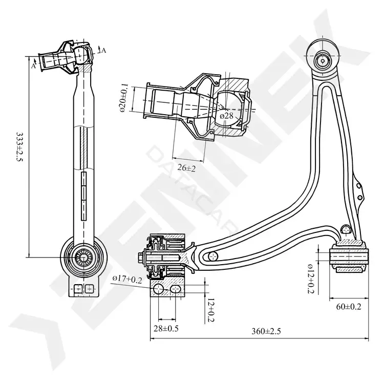 Рычаги ZENNEK DCA0069