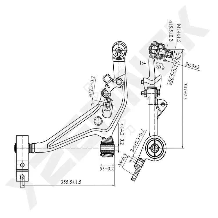 Рычаги ZENNEK DCA0108